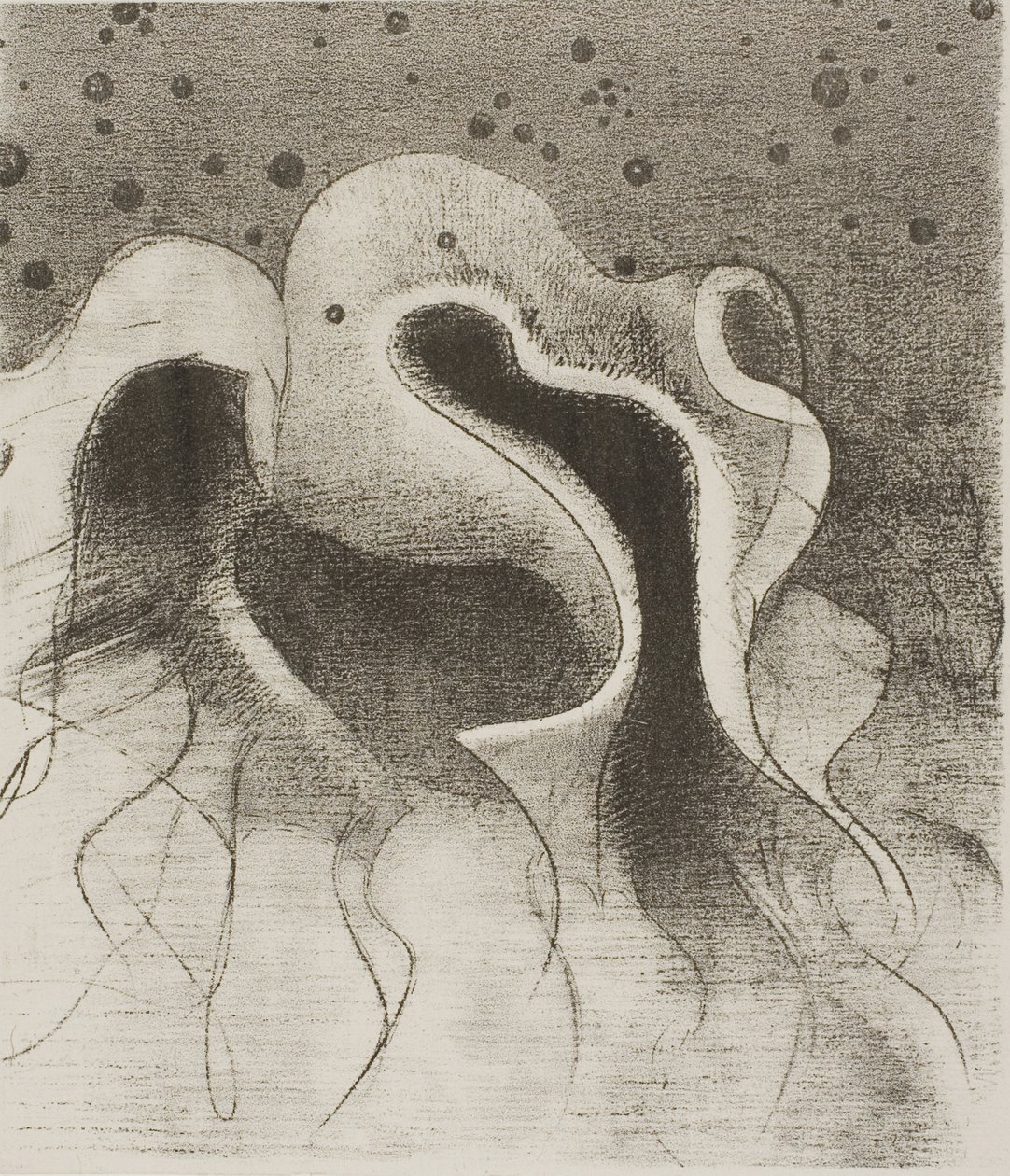 The Beasts of the Sea, Pyöreä kuin nahkapullot, levy 22/24 tekijältä Odilon Redon