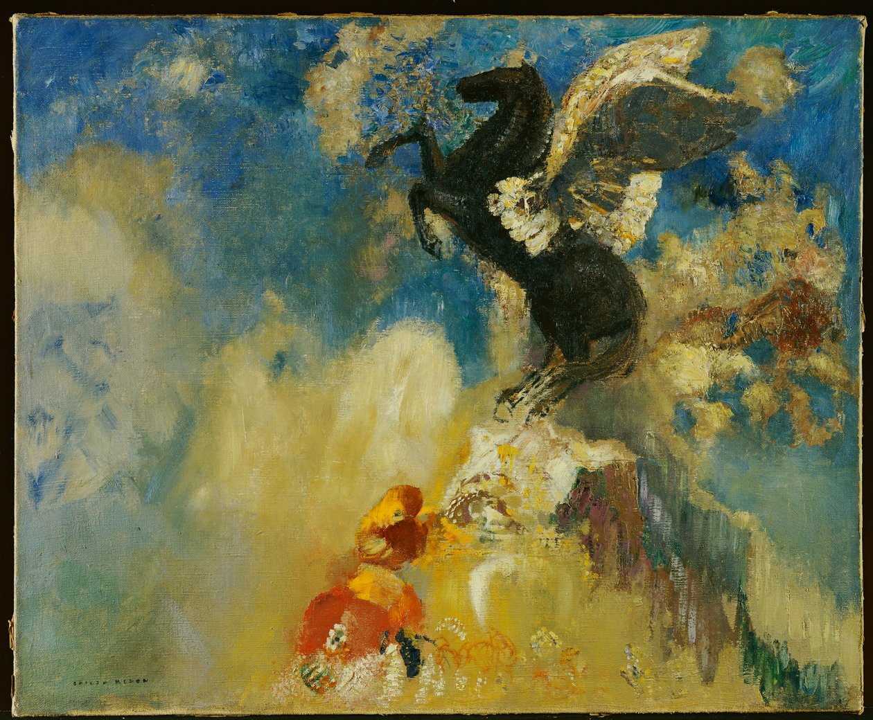 Musta Pegasus tekijältä Odilon Redon