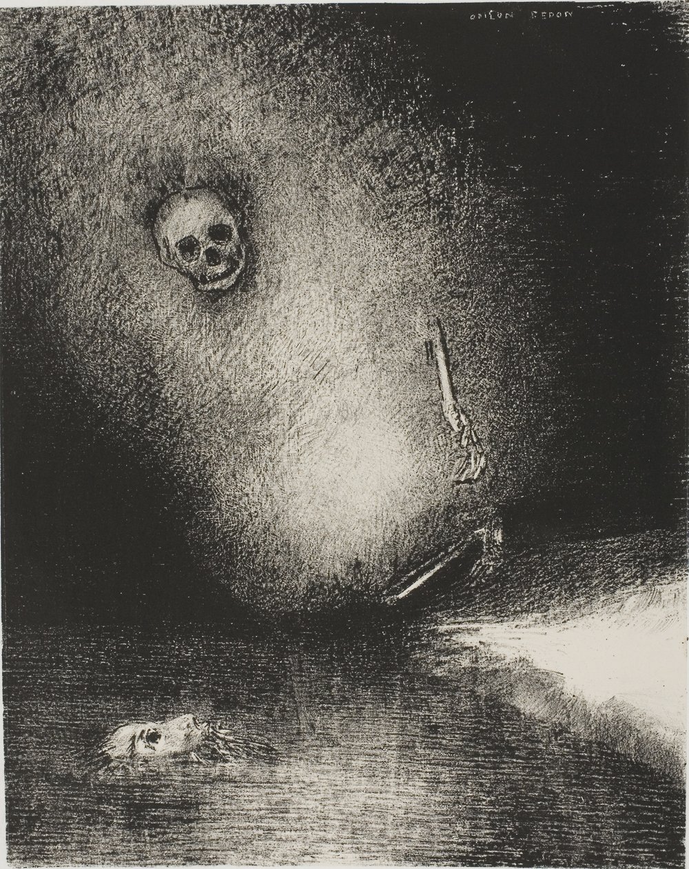 The Dream is Ended in Death, Tuomaristossa tekijältä Odilon Redon