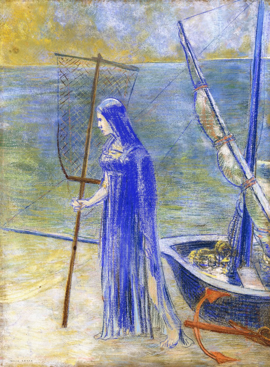 Kalastaja, 1900 tekijältä Odilon Redon