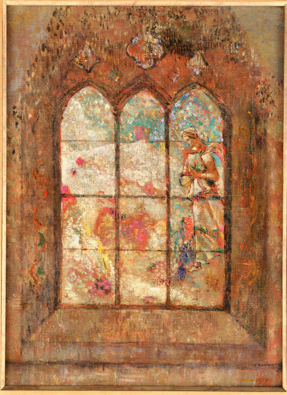 Lasimaalaus tekijältä Odilon Redon