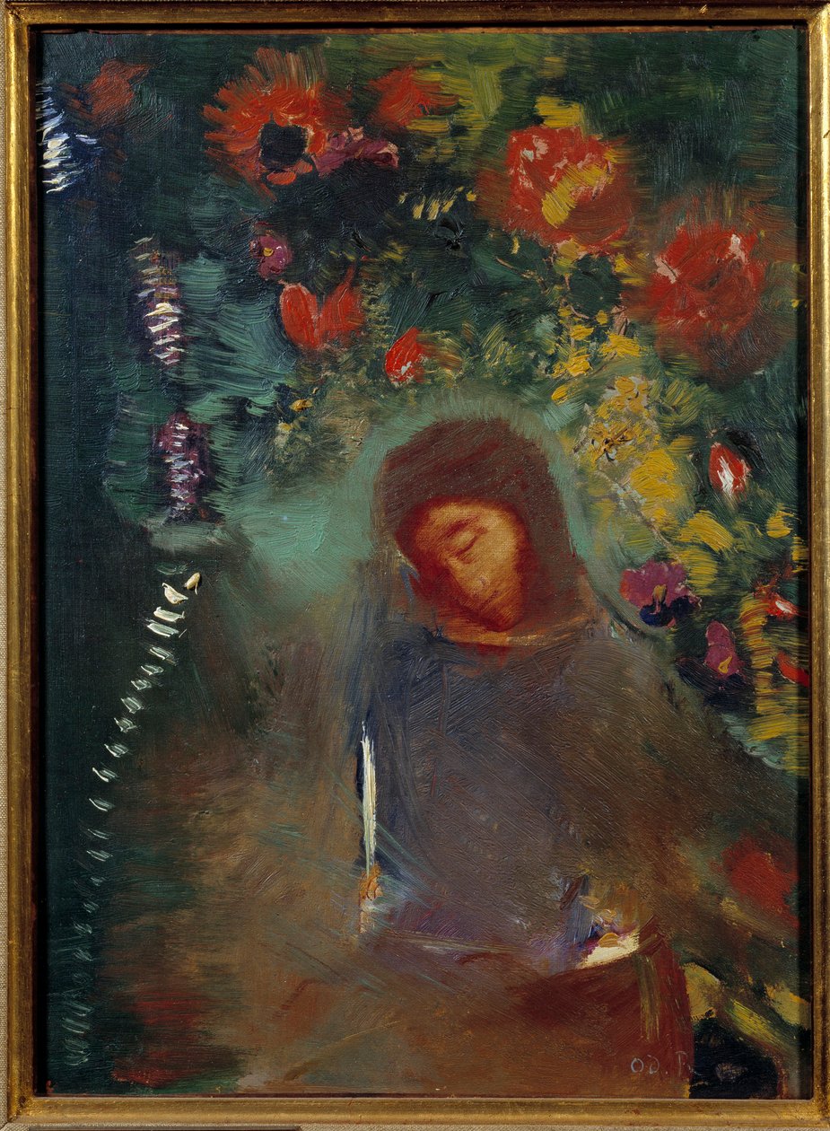 Odilon Redonin (1840-1916) rukousmaalaus 1893 su. 0,32x0,24 m Bordeaux, Musee des Beaux Arts tekijältä Odilon Redon