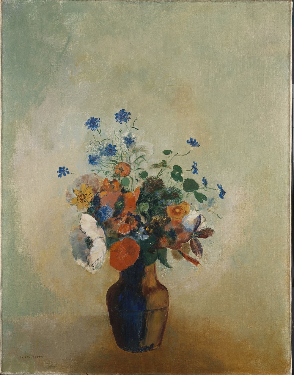 Wild Flowers, n. 1902 tekijältä Odilon Redon