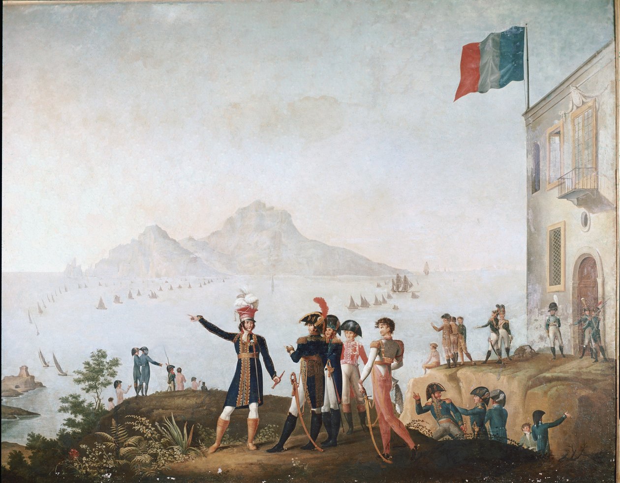 Napolin kuningas käskee vallata kaupungin elokuussa 1808 ja osallistuu siihen Massa Lubrensesta tekijältä Odoardo Fischetti
