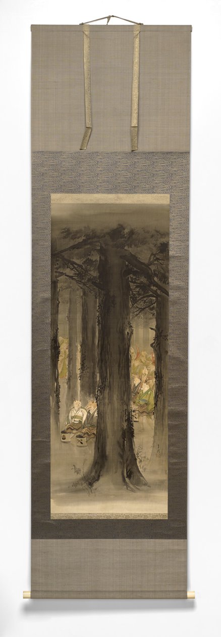 Kitsune No Yomeiri [Ketun häät], 1800-luvun loppu - 1900-luvun alku (muste silkkipaperille norsunluun telalla) tekijältä Ogata Gekko