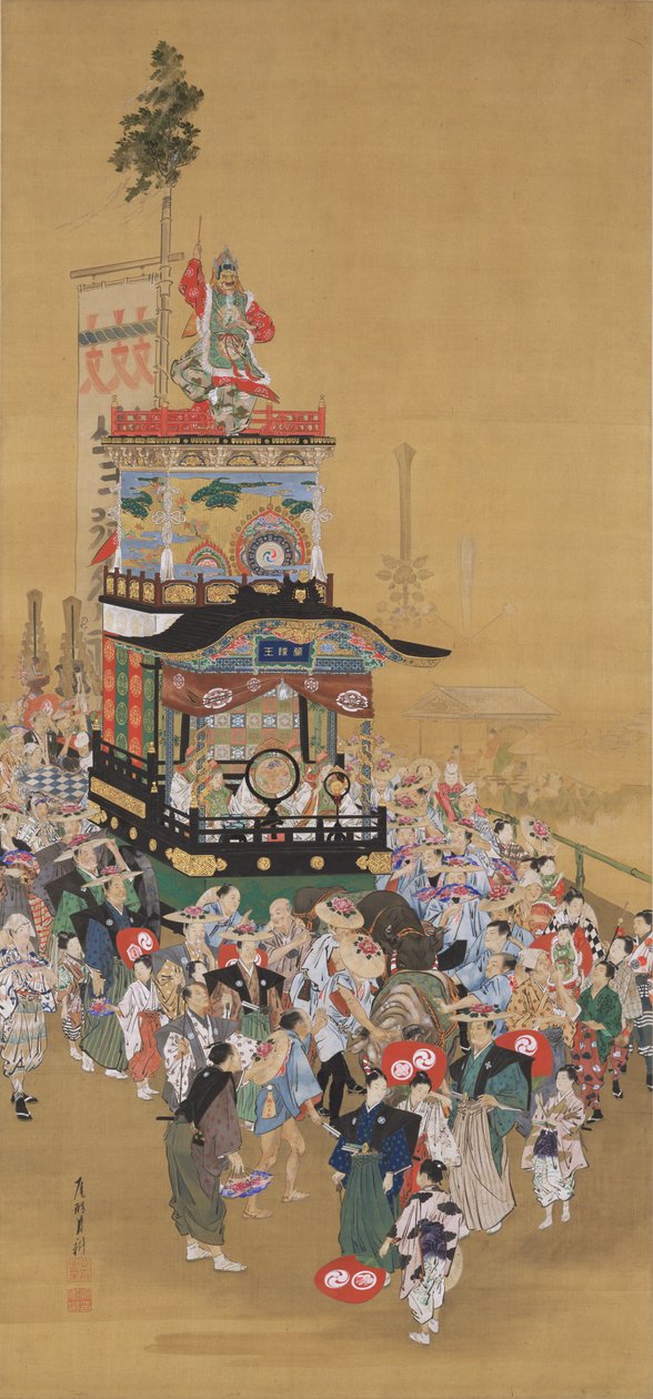 Das Sannō-Festival in Edo tekijältä Ogata Gekko
