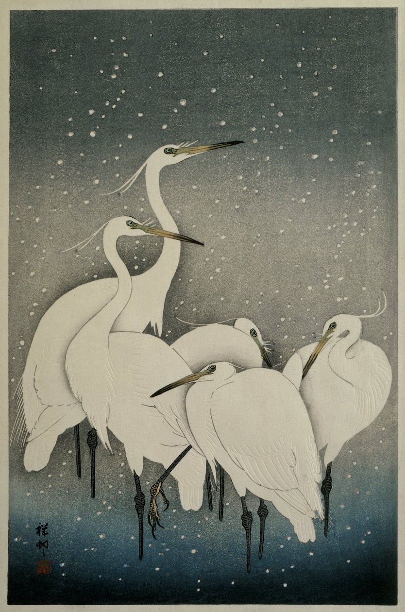 Haikararyhmä, 1925-36 tekijältä Ohara Koson