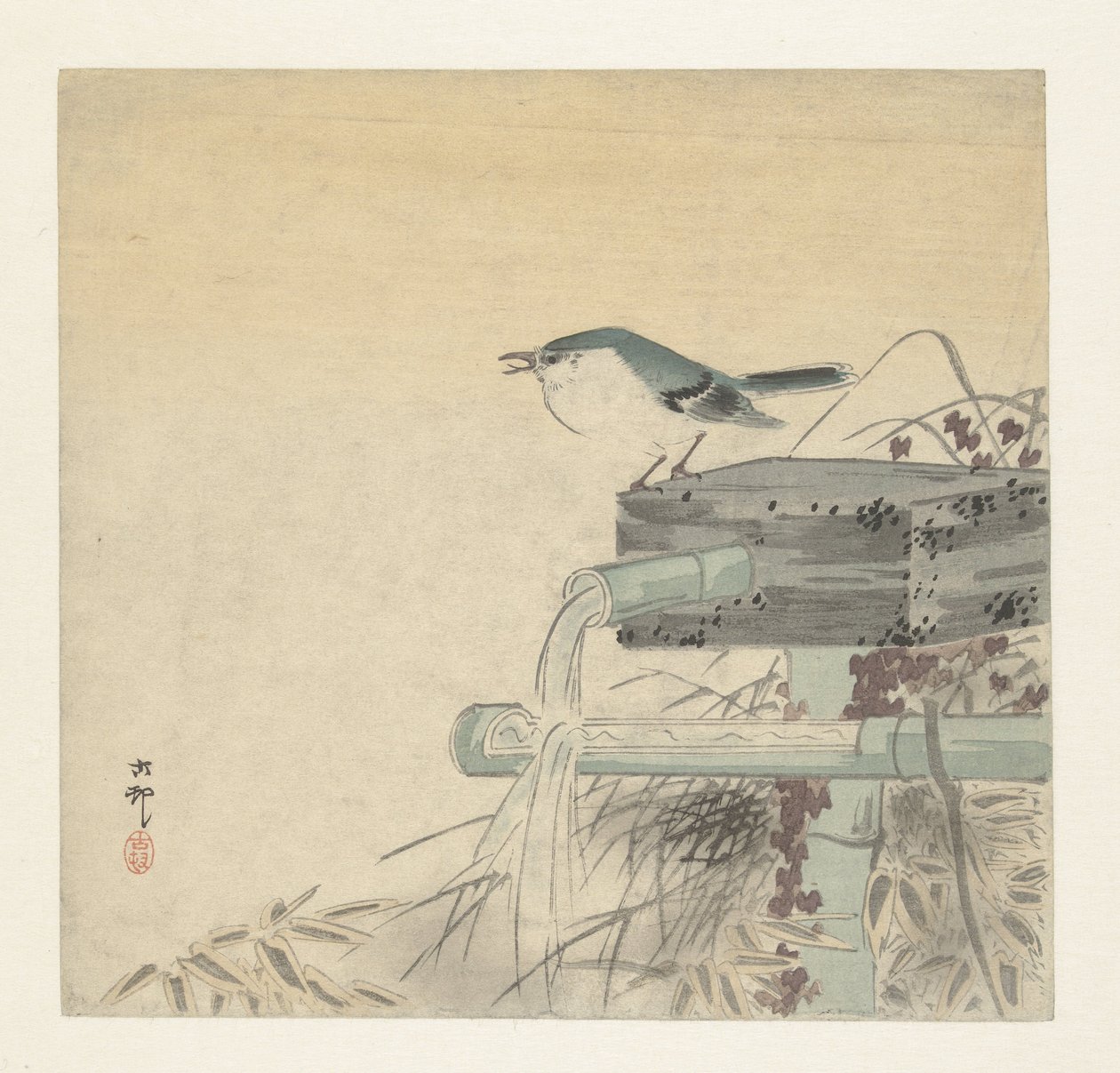 sininen satakieli tekijältä Ohara Koson
