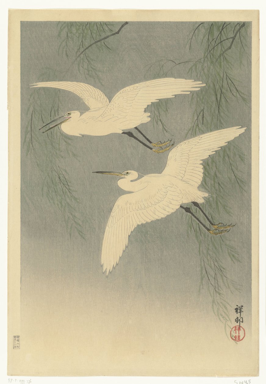 Pikkuhaikarat lennossa tekijältä Ohara Koson