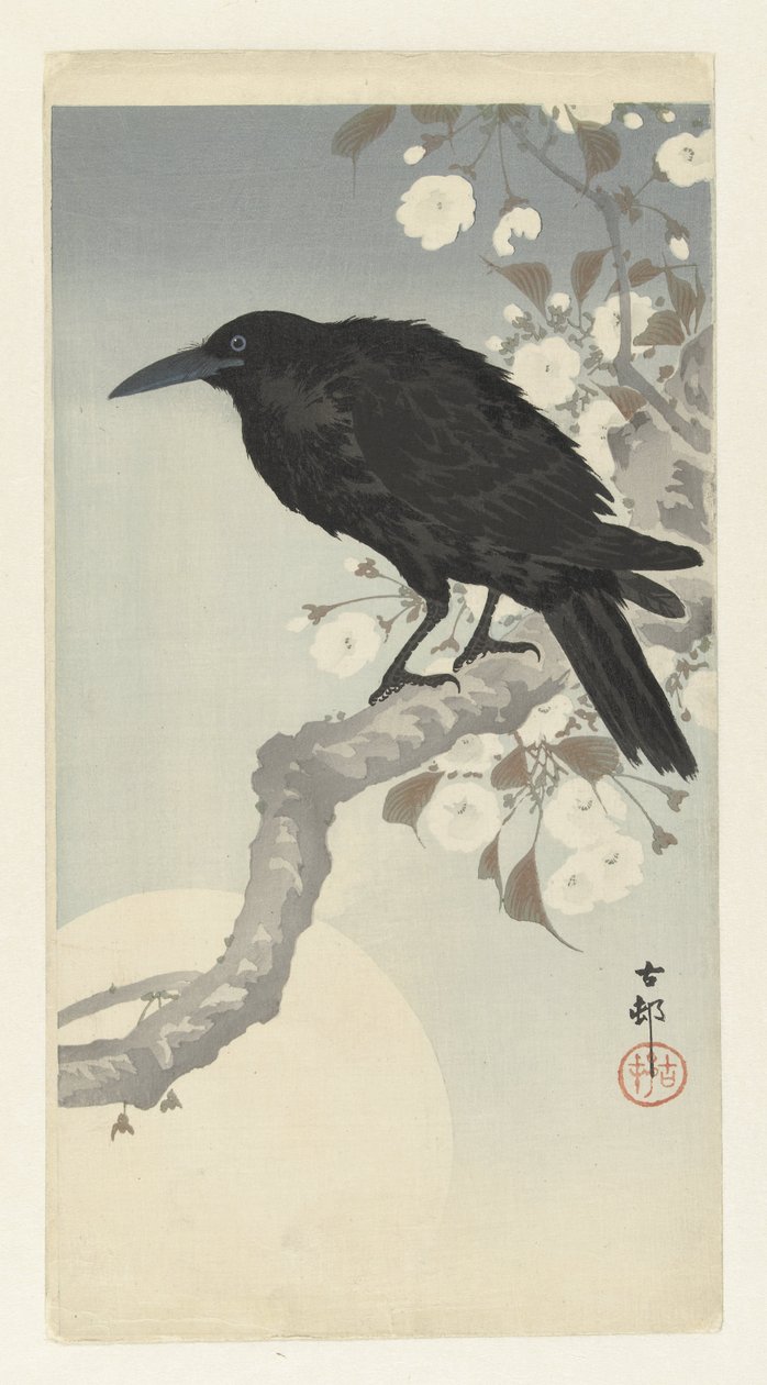 Varis täysikuussa tekijältä Ohara Koson