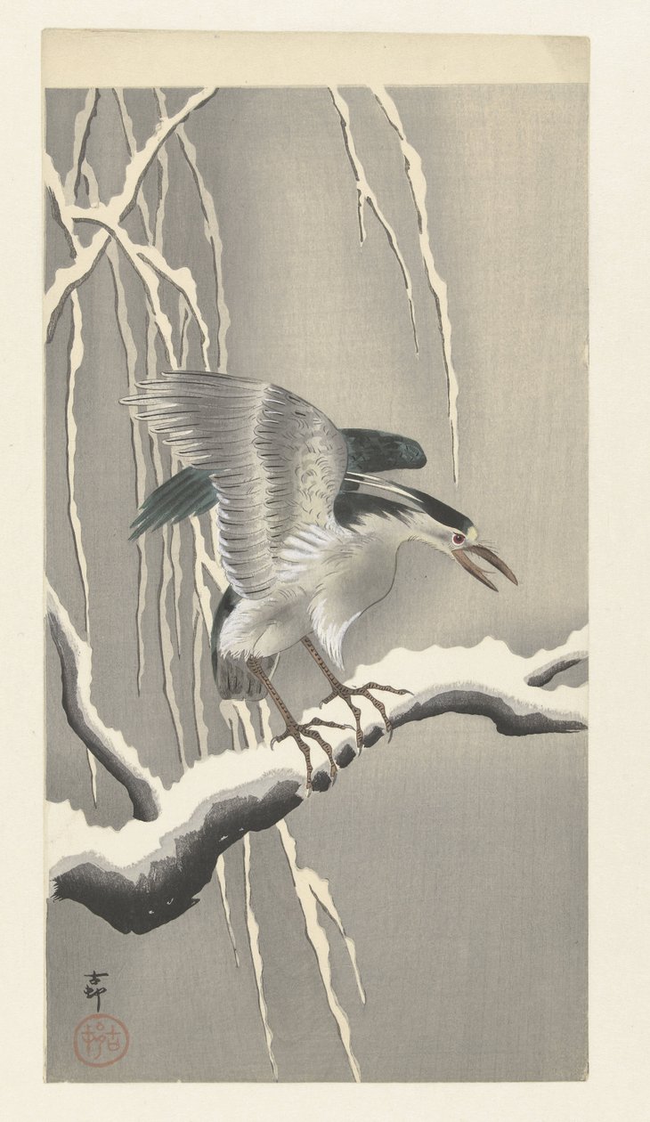 Quack lumisella oksalla tekijältä Ohara Koson