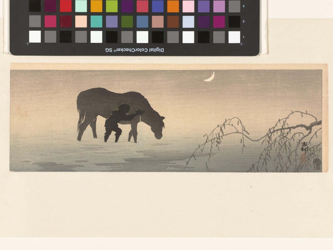 Mies ja hevonen tekijältä Ohara Koson