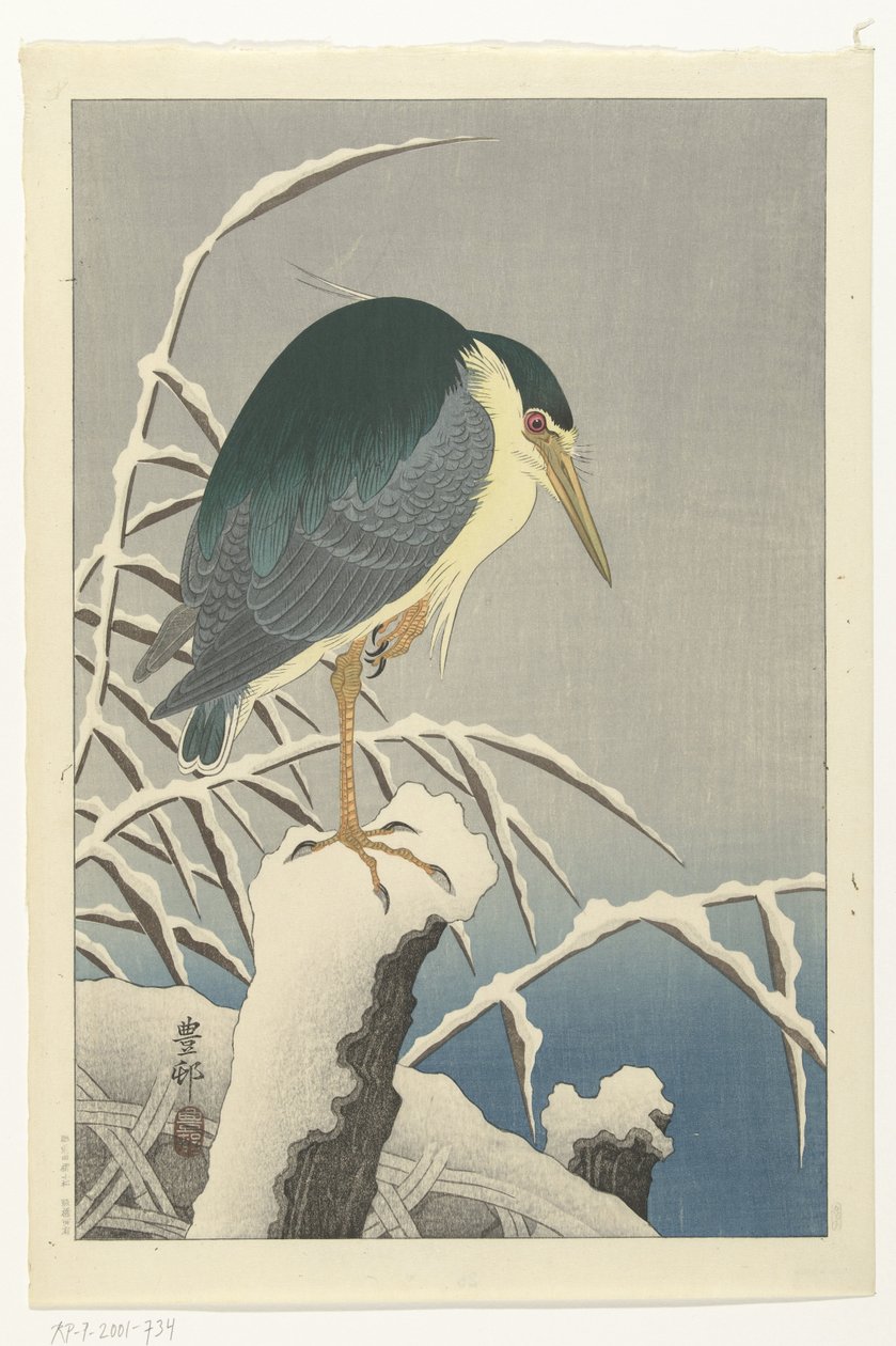 Heron lumessa tekijältä Ohara Koson