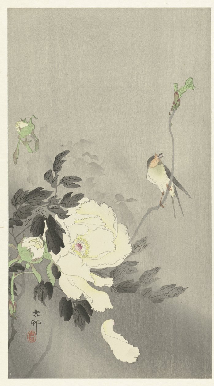 Niele pionin kanssa tekijältä Ohara Koson