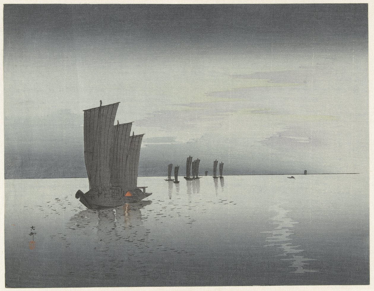 kalastusaluksia tekijältä Ohara Koson