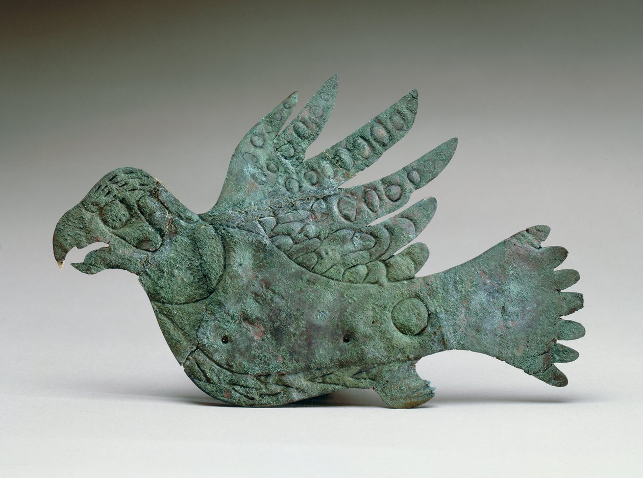 Falcon-leikkaus, 200 eKr.-100 jKr (kupari) tekijältä Ohio Hopewell culture
