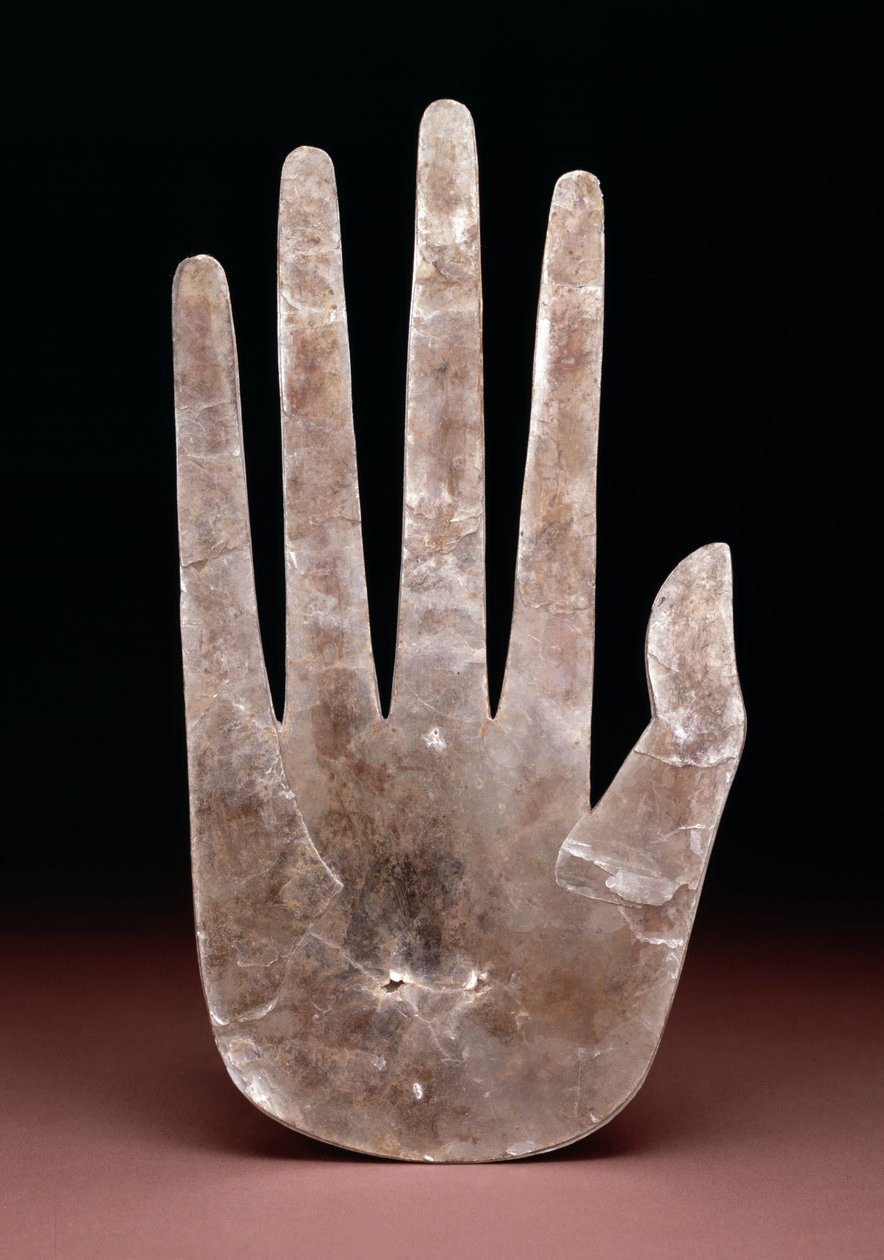 Käsin muotoiltu leikkaus, 200 eKr.-400 jKr (kiille) tekijältä Ohio Hopewell culture