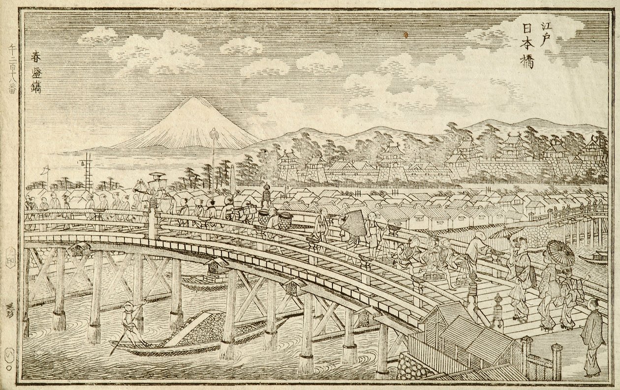 Book of Views of Edo, s.14. tekijältä Okada Shuntosai