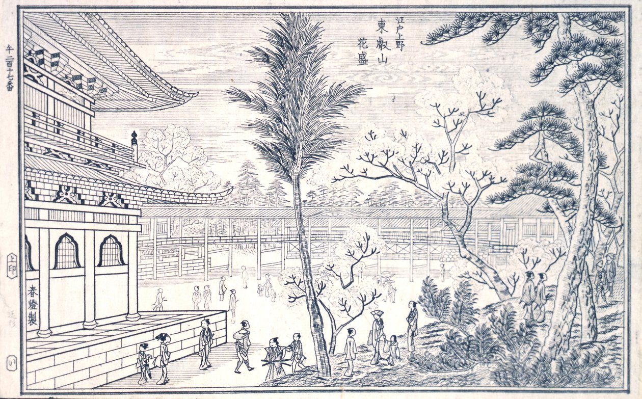 Book of Views of Edo, s.17. tekijältä Okada Shuntosai