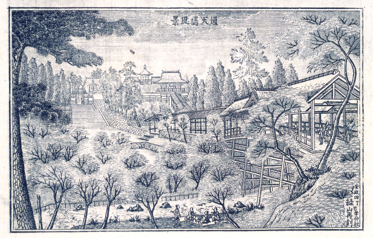 Book of Views of Edo, s.6. tekijältä Okada Shuntosai