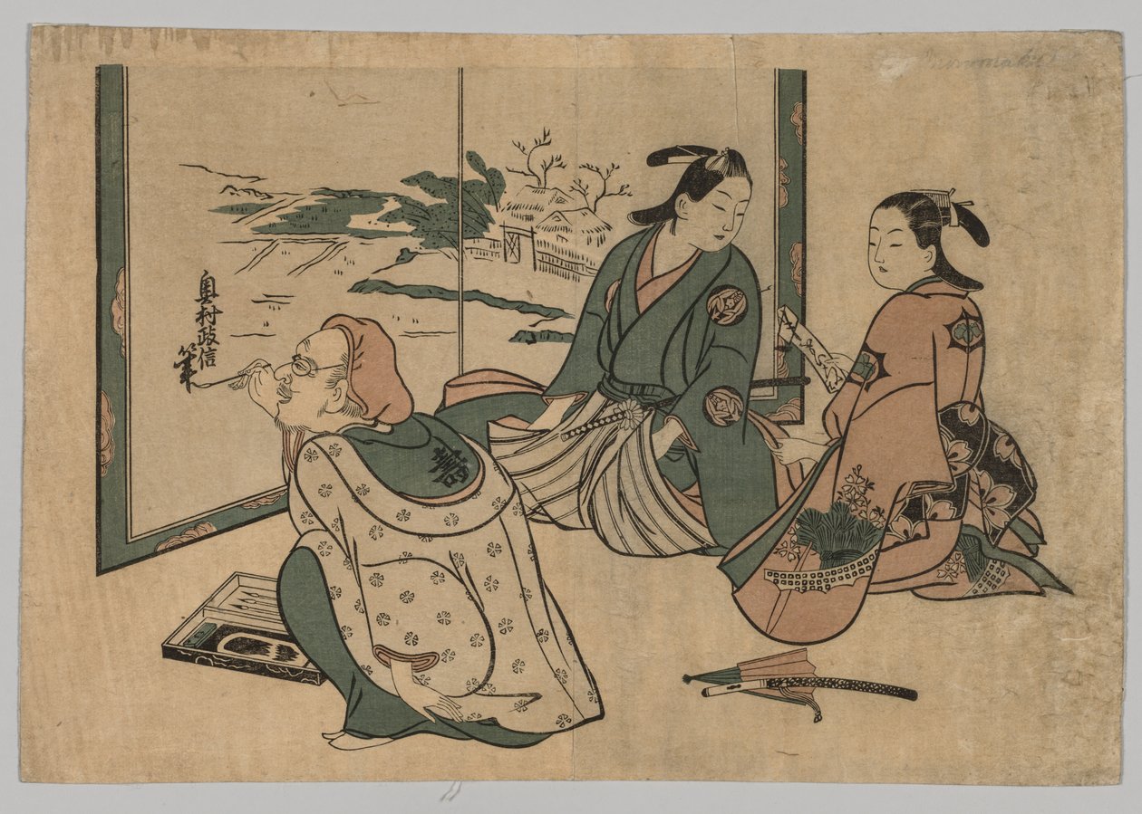 No Title, 1742-1755. tekijältä Okumura Masanobu