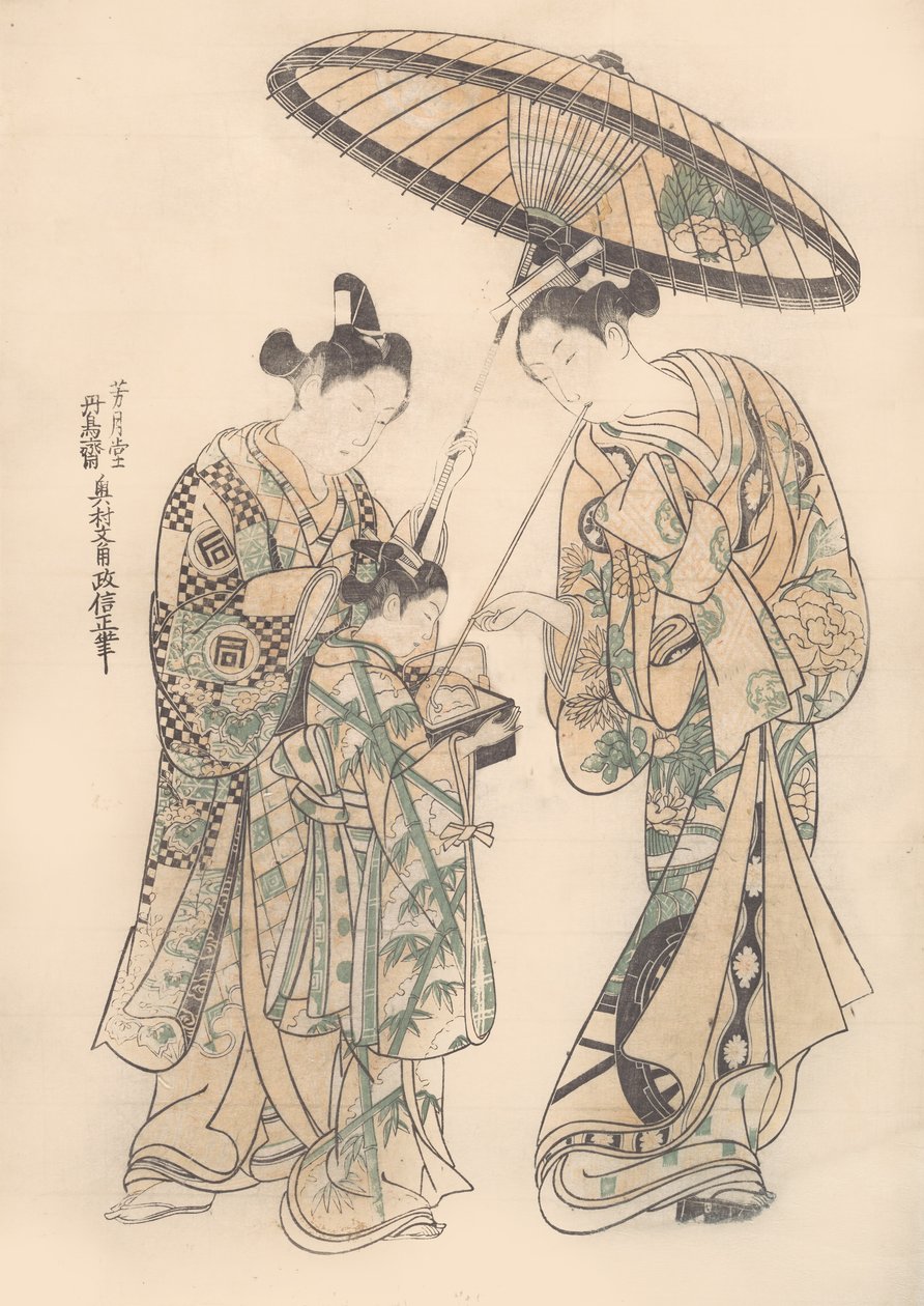 Kaksi figuuria. tekijältä Okumura Masanobu