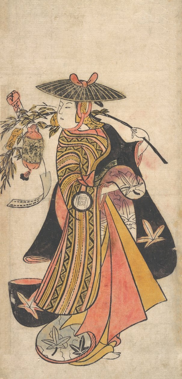 A c ja r Sanogawa Ichimatsu 1722-1763 Koulu r Te-san kalastus Tanabata Fes Chival, vai mitä? . . . , hyttynen. 1730. tekijältä Okumura Toshinobu