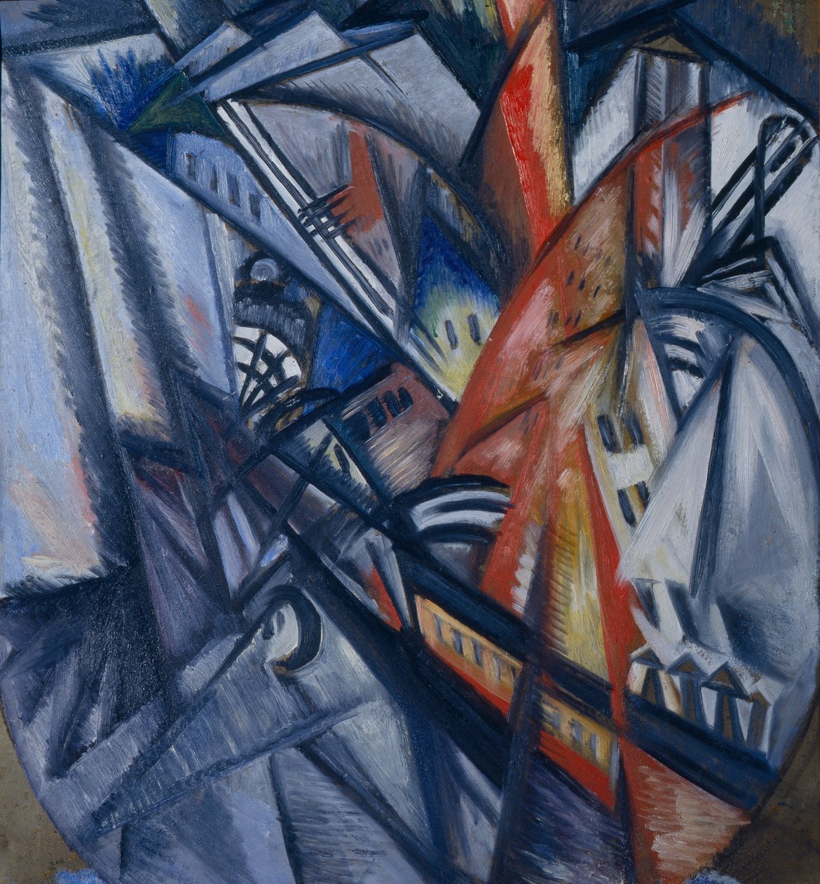 Tuli kaupungissa, 1913 tekijältä Olga Rozanova