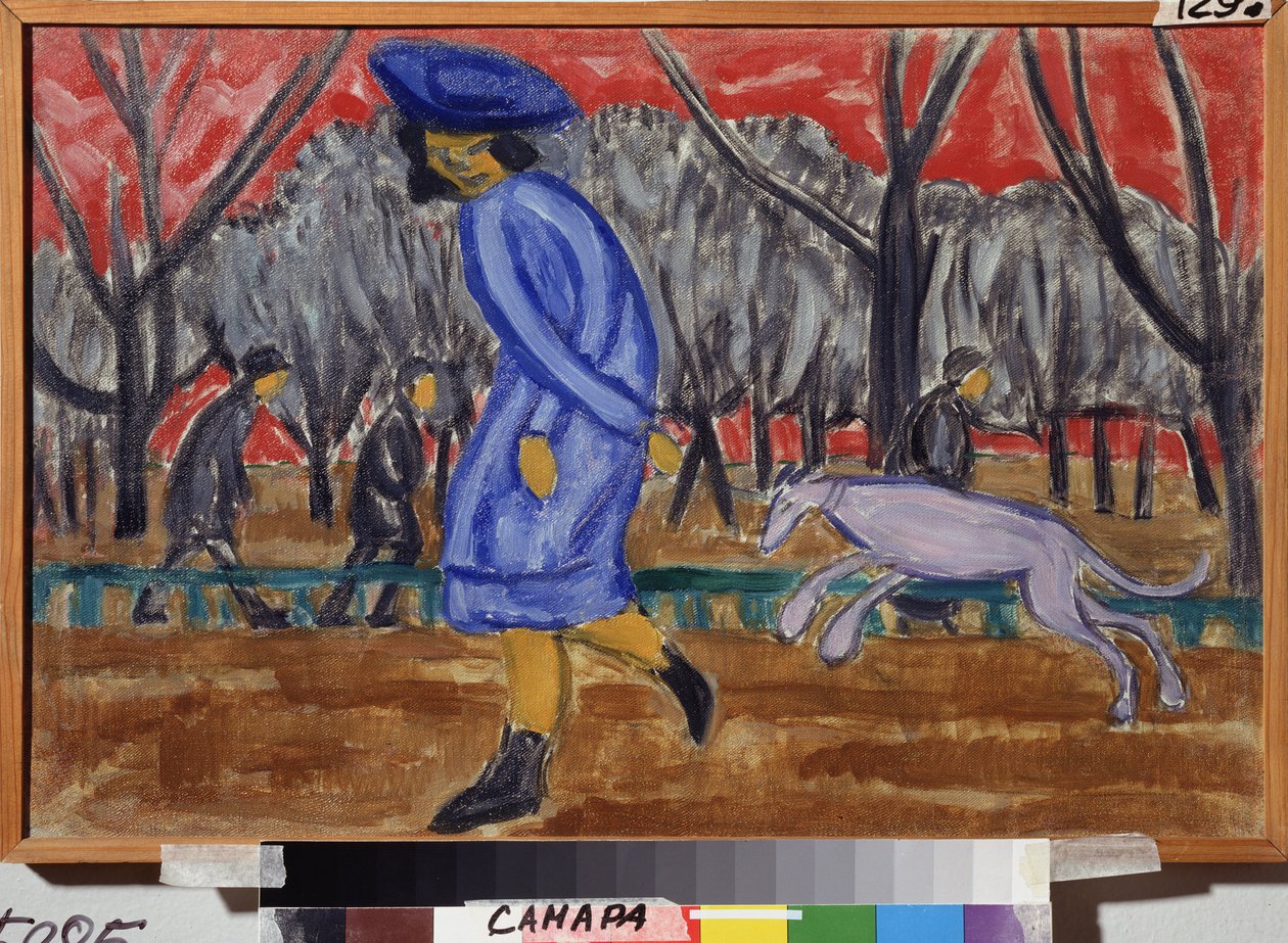 Sir le boulevard. Peinture de Olga Vladimirovna Rozanova (1886-1918), huile herra toile tekijältä Olga Wladimirowna  Rosanowa