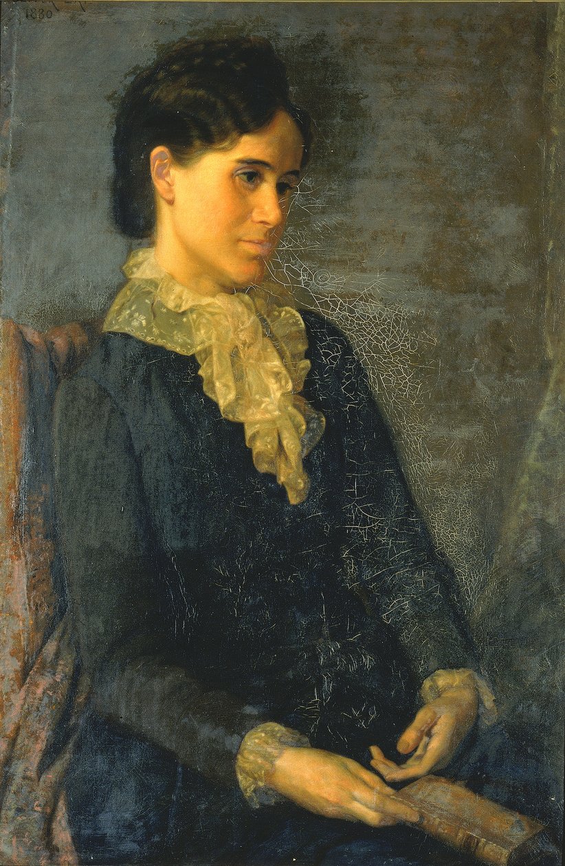 Hester Marian Wait Lay, Taiteilijan vaimon muotokuva, 1880. tekijältä Oliver Ingraham Lay