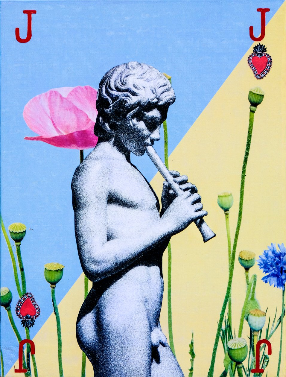 Fante, 2019 (sekatekniikka kankaalle) tekijältä Olivia Gozzano