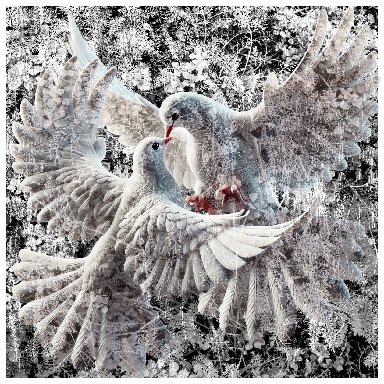 Pace, 2024 (Digitaalinen sekatekniikka) tekijältä Olivia Gozzano