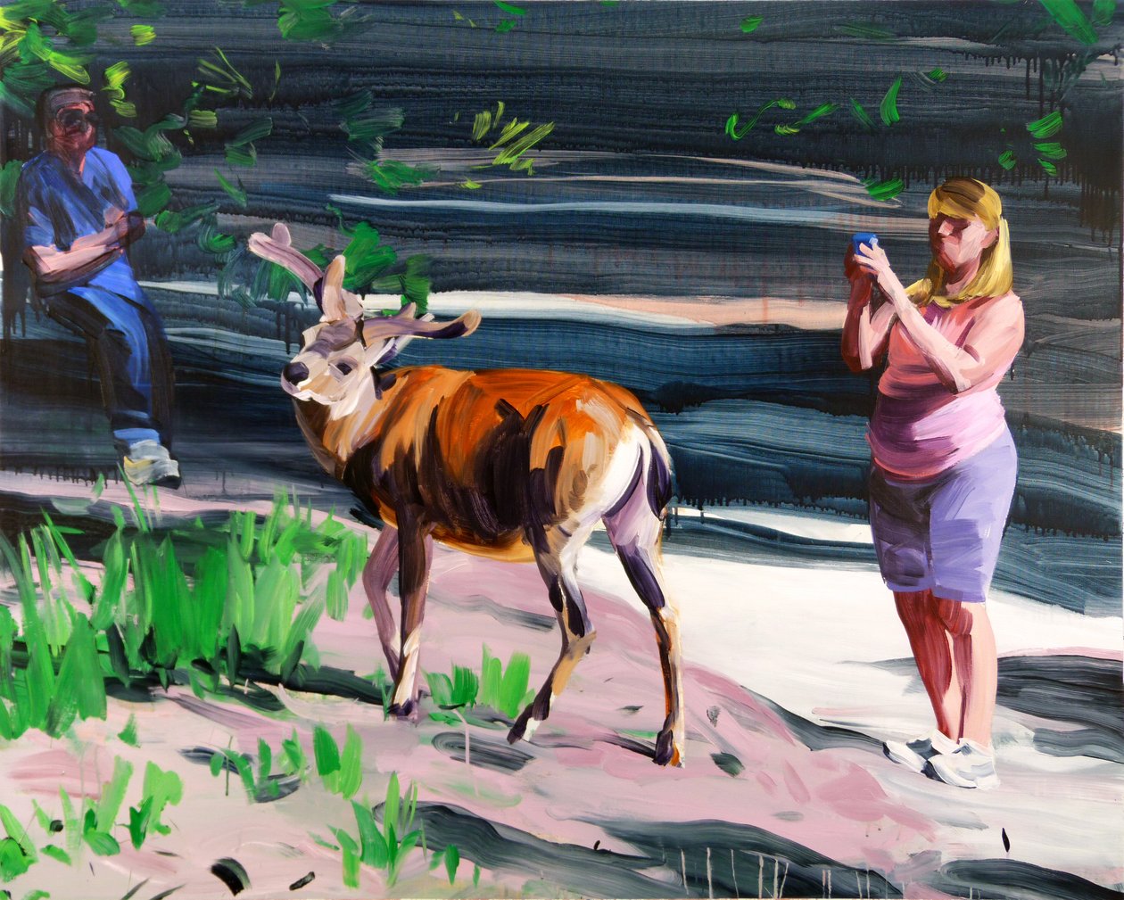 Actéon, 2014 (akryyli kankaalle) tekijältä Olivier Morel