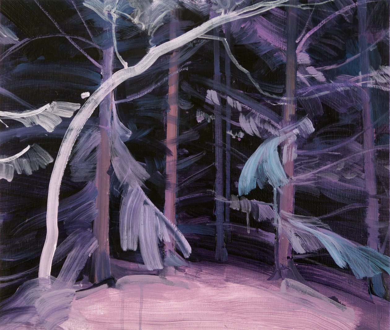 Black Forest 2,2017 (akryyli kankaalle) tekijältä Olivier Morel