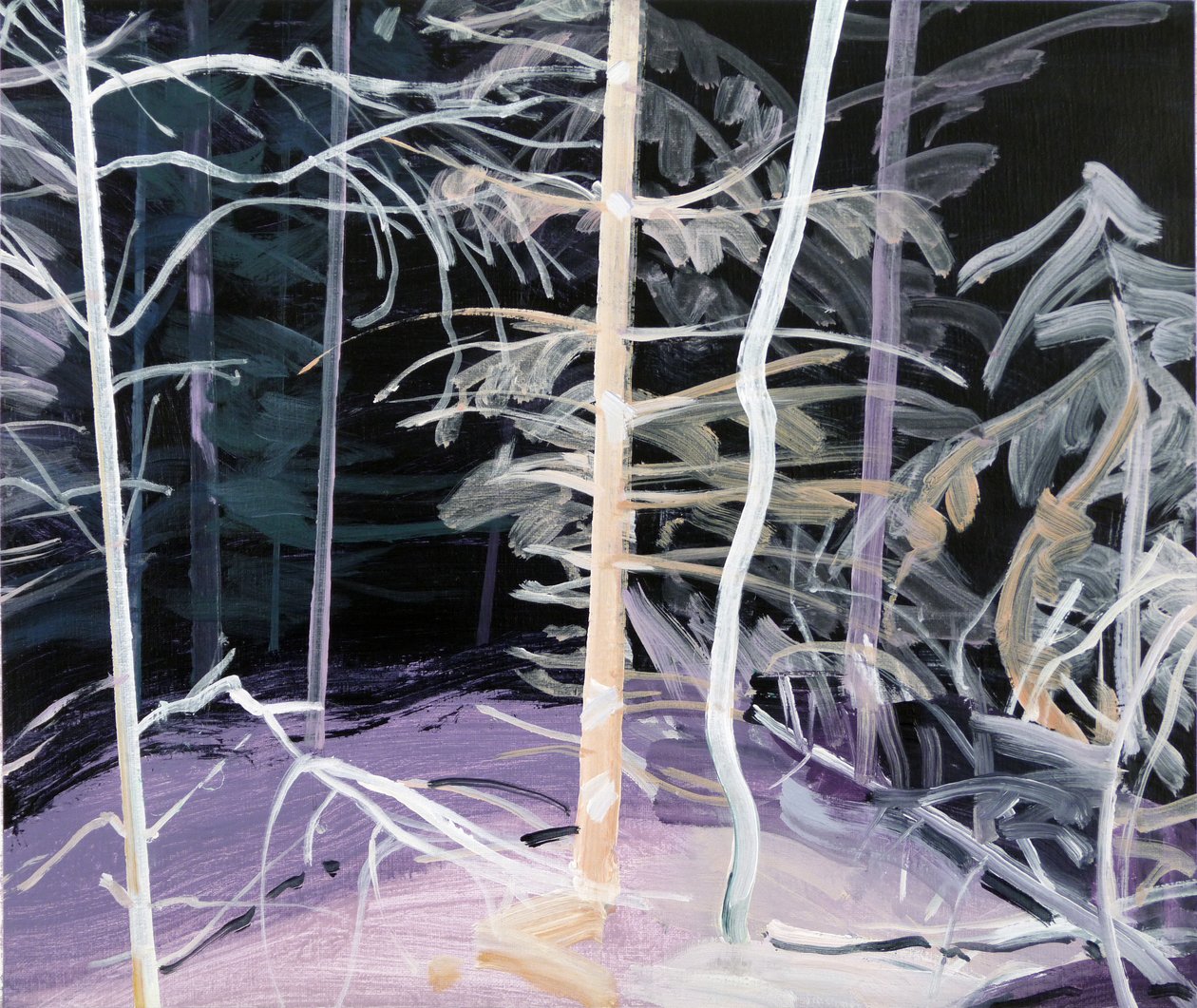 Black Forest 3, 2017 (akryyli kankaalle) tekijältä Olivier Morel