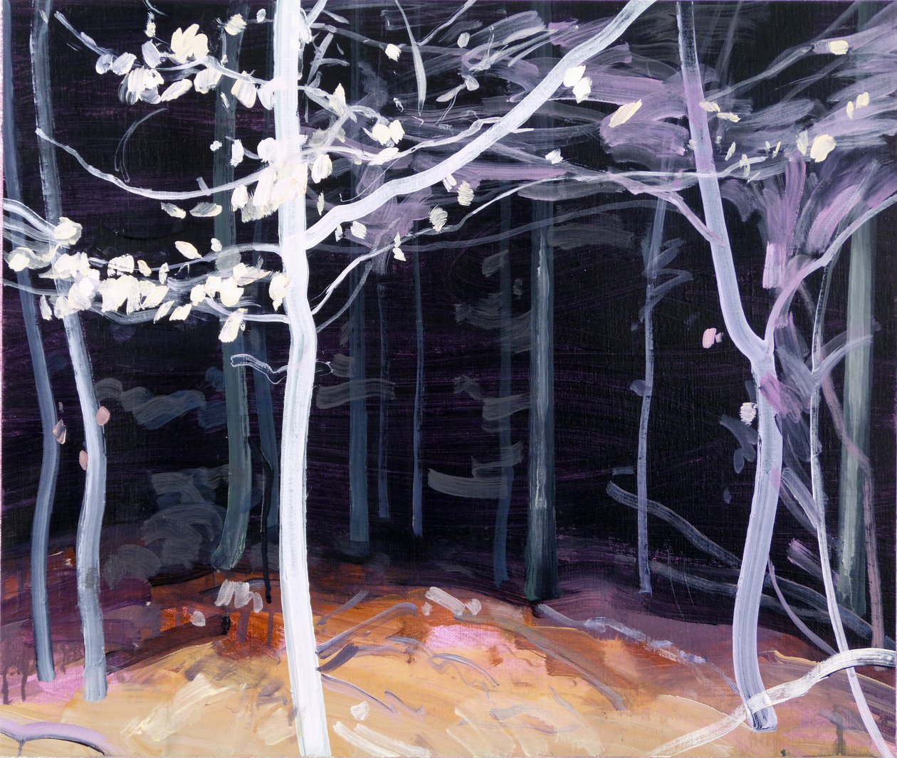 Black Forest 4,2017 (akryyli kankaalle) tekijältä Olivier Morel