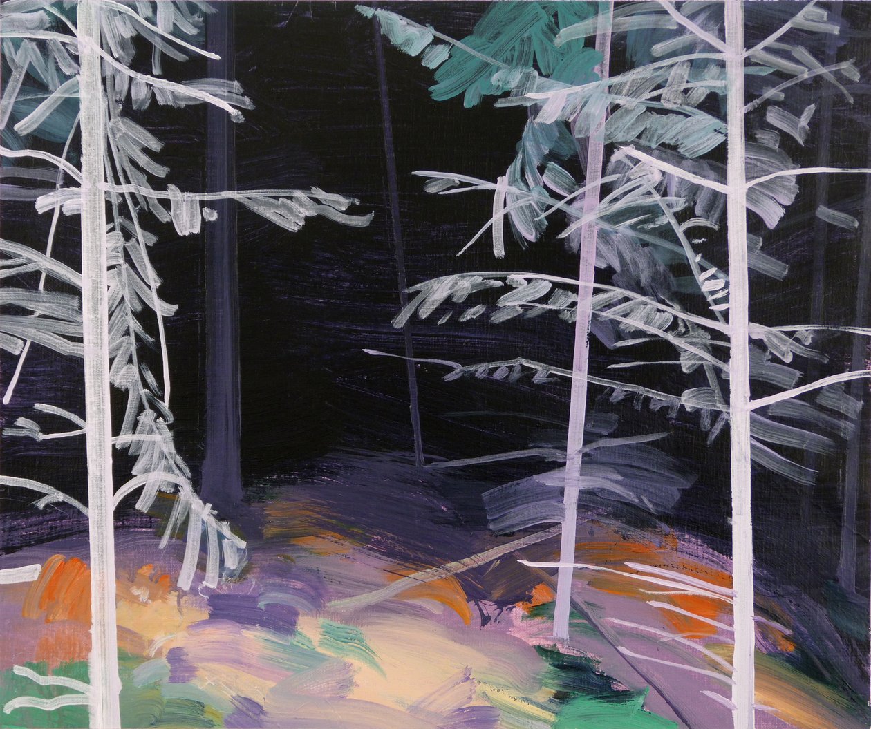 Black Forest 5,2017 (akryyli kankaalle) tekijältä Olivier Morel