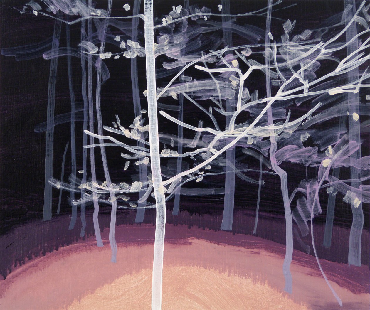 Black Forest 7,2017 (akryyli kankaalle) tekijältä Olivier Morel