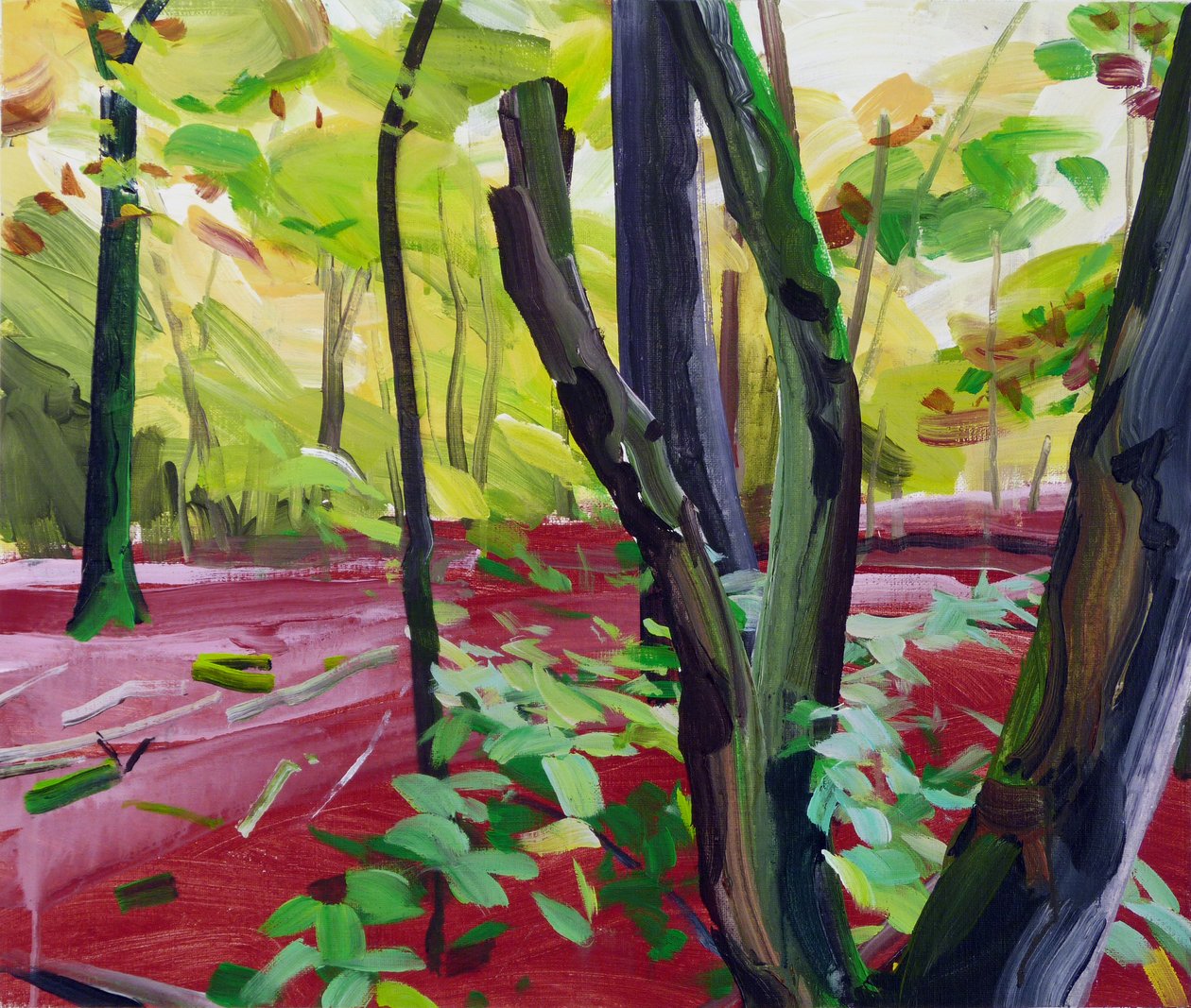 Forest 16,2017 (akryyli kankaalle) tekijältä Olivier Morel