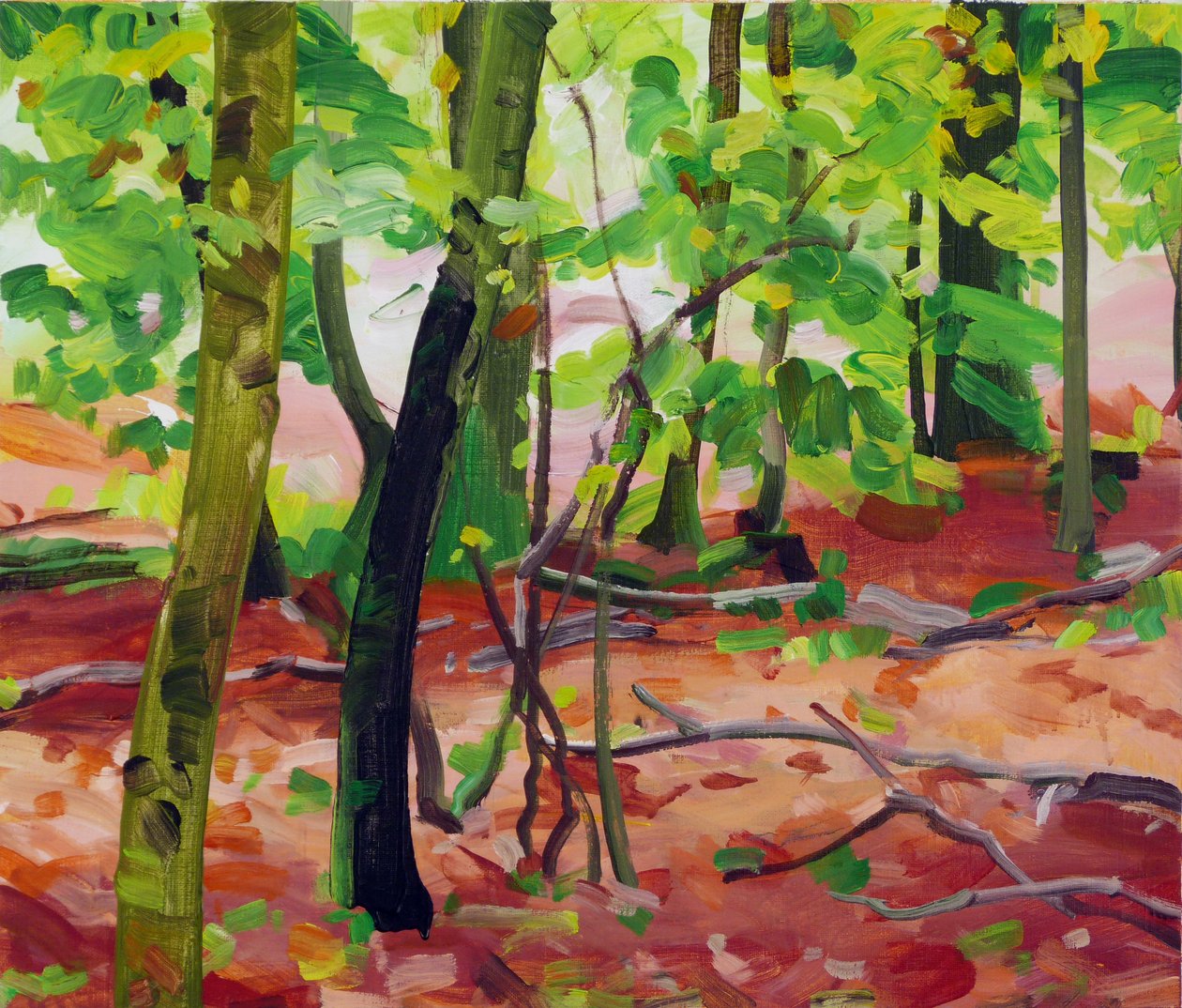 Forest 17,2017 (akryyli kankaalle) tekijältä Olivier Morel