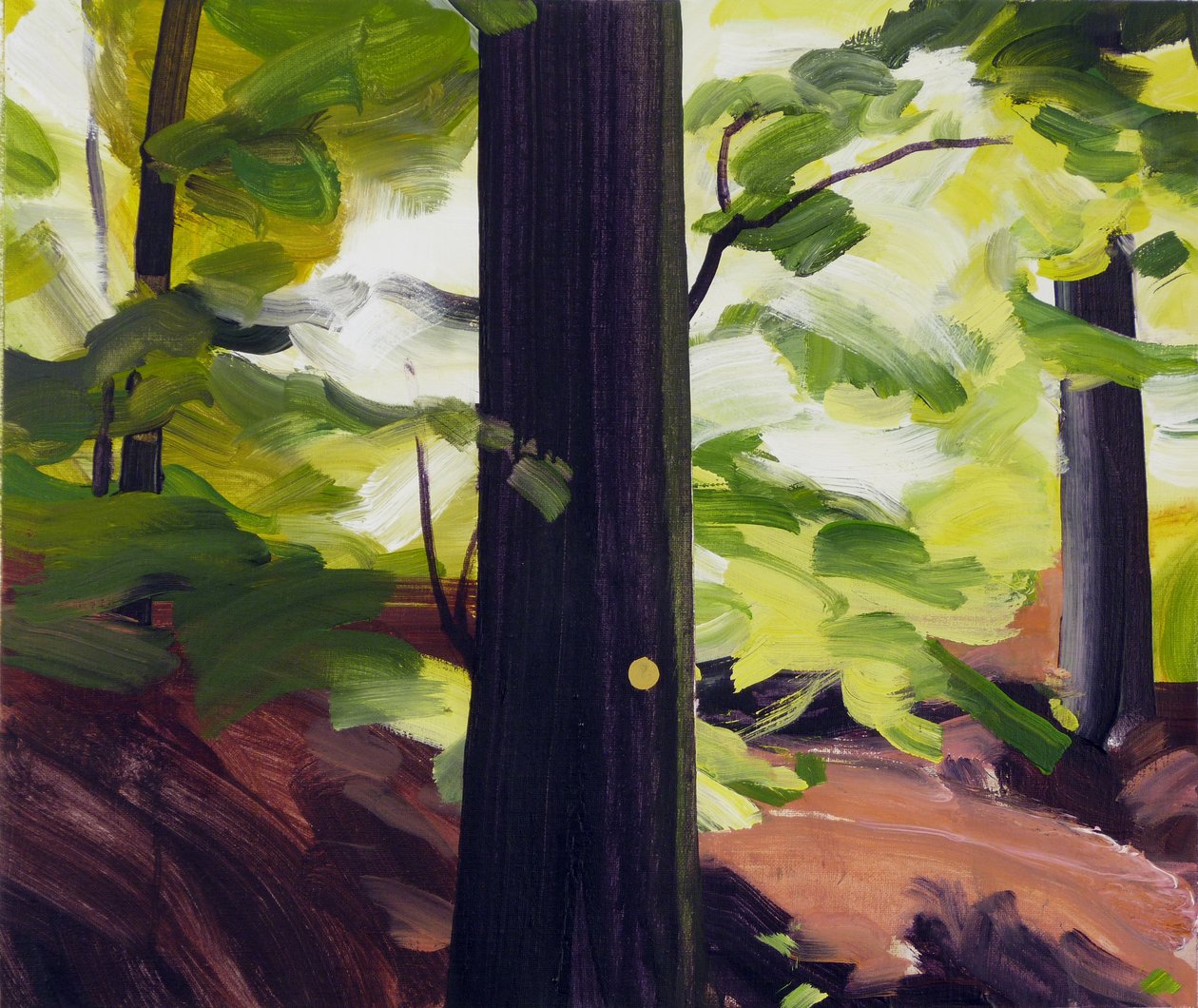 Metsä 19,2017 (akryyli kankaalle) tekijältä Olivier Morel