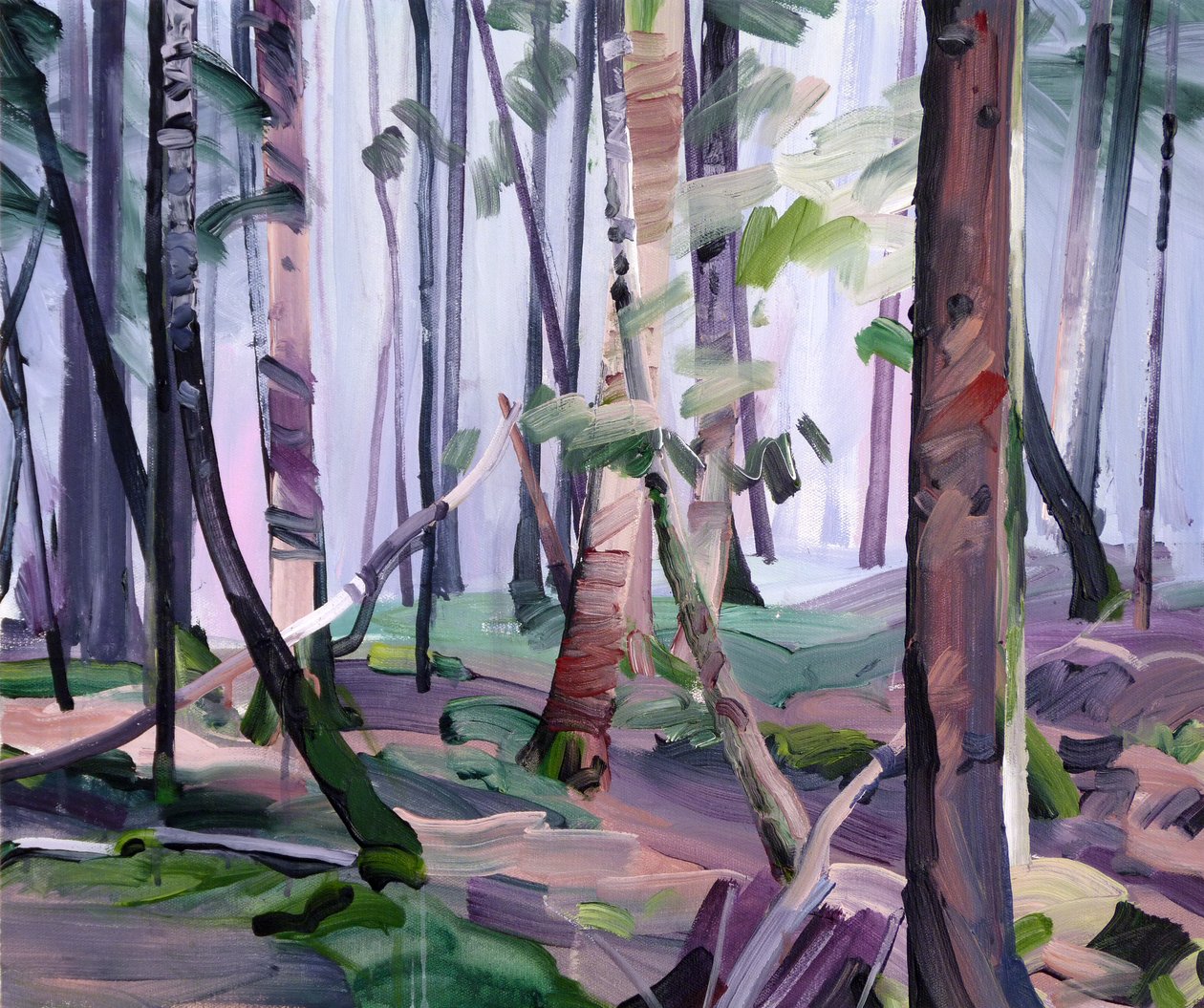 Forest 22,2017 (akryyli kankaalle) tekijältä Olivier Morel