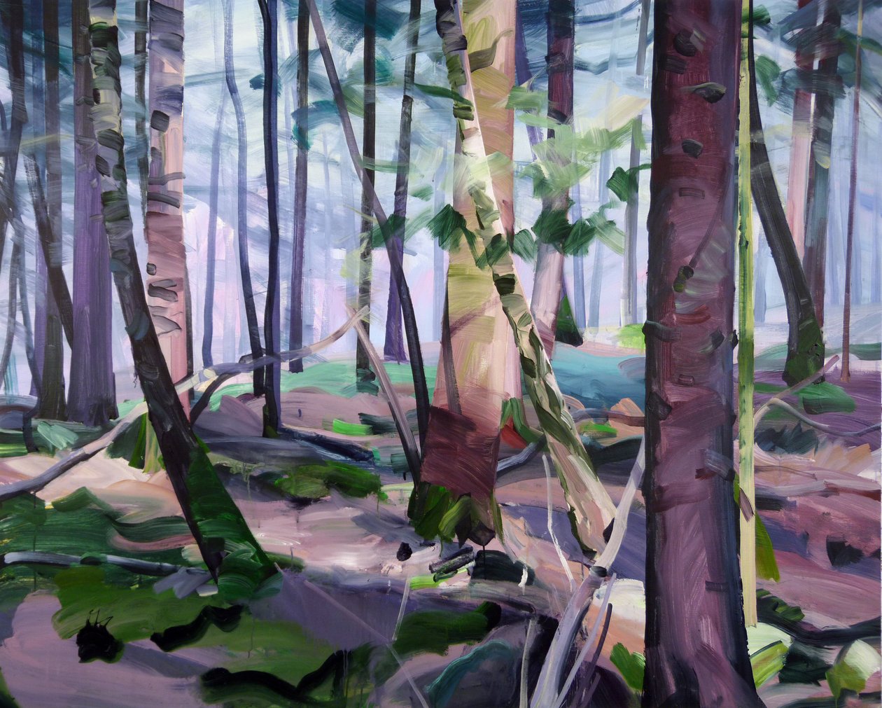 Forest 23,2017 (akryyli kankaalle) tekijältä Olivier Morel