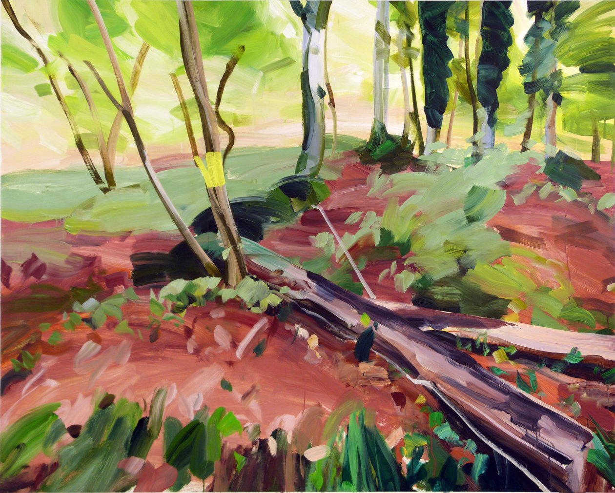 Metsä 25,2017 (akryyli kankaalle) tekijältä Olivier Morel
