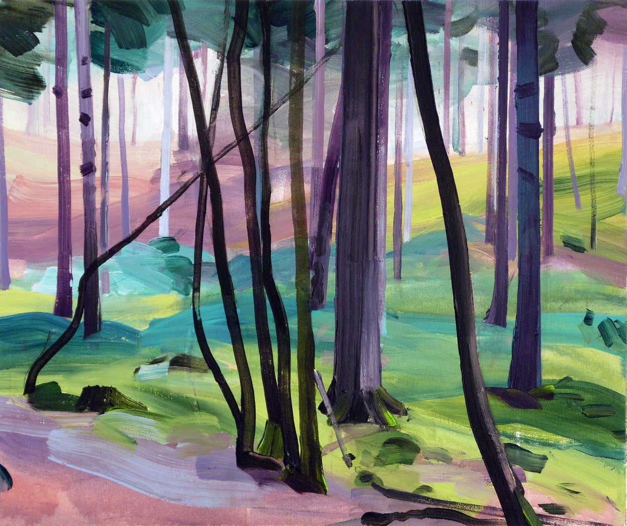 Forest 26,2017 (akryyli kankaalle) tekijältä Olivier Morel