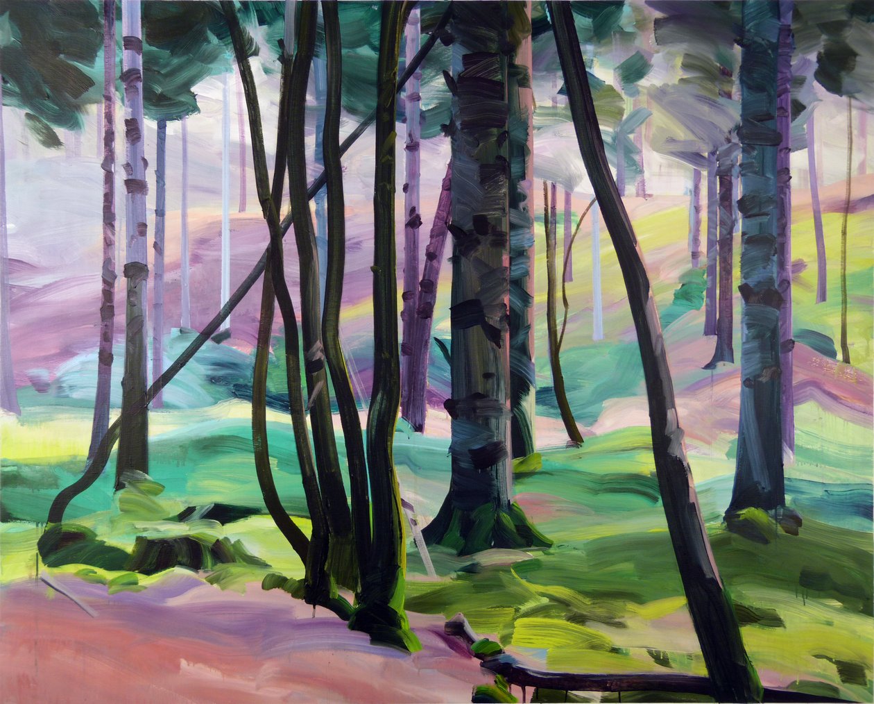 Forest 28,2017 (akryyli kankaalle) tekijältä Olivier Morel