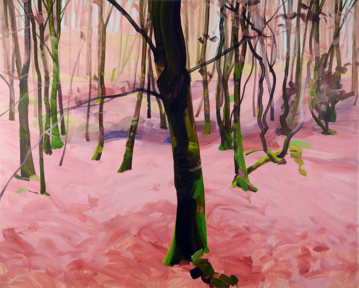 Forest 29,2017 (akryyli kankaalle) tekijältä Olivier Morel