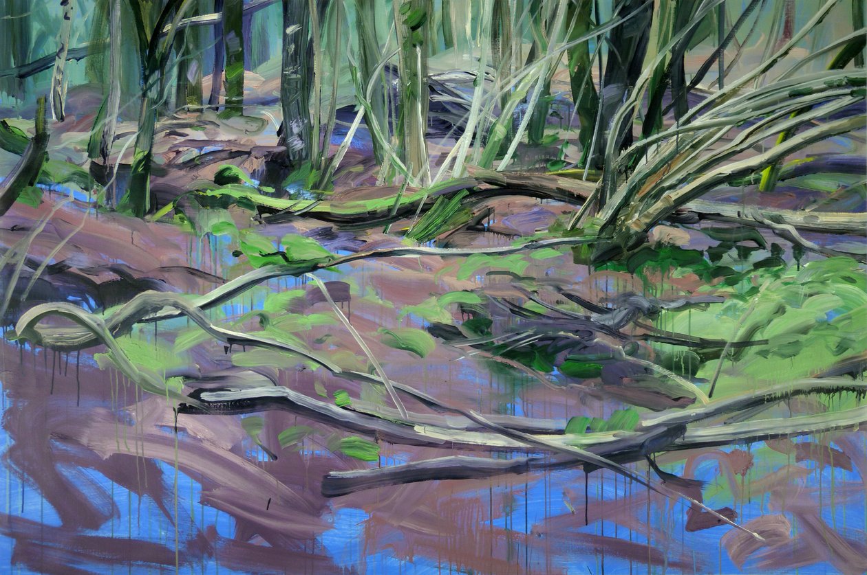 Metsä 2, 2014 (akryyli kankaalle) tekijältä Olivier Morel