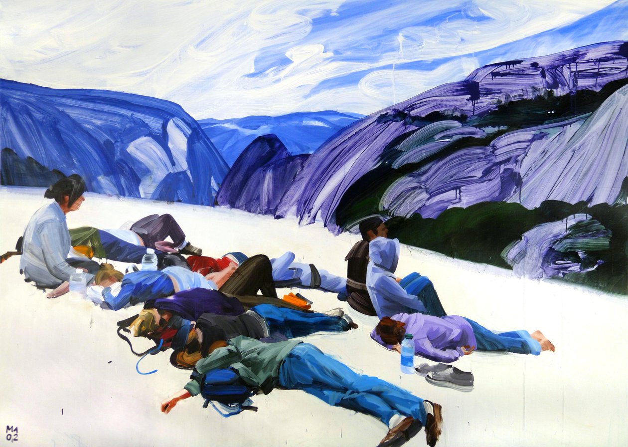 Le-nouveau-monde, 2012 (akryyli kankaalle) tekijältä Olivier Morel