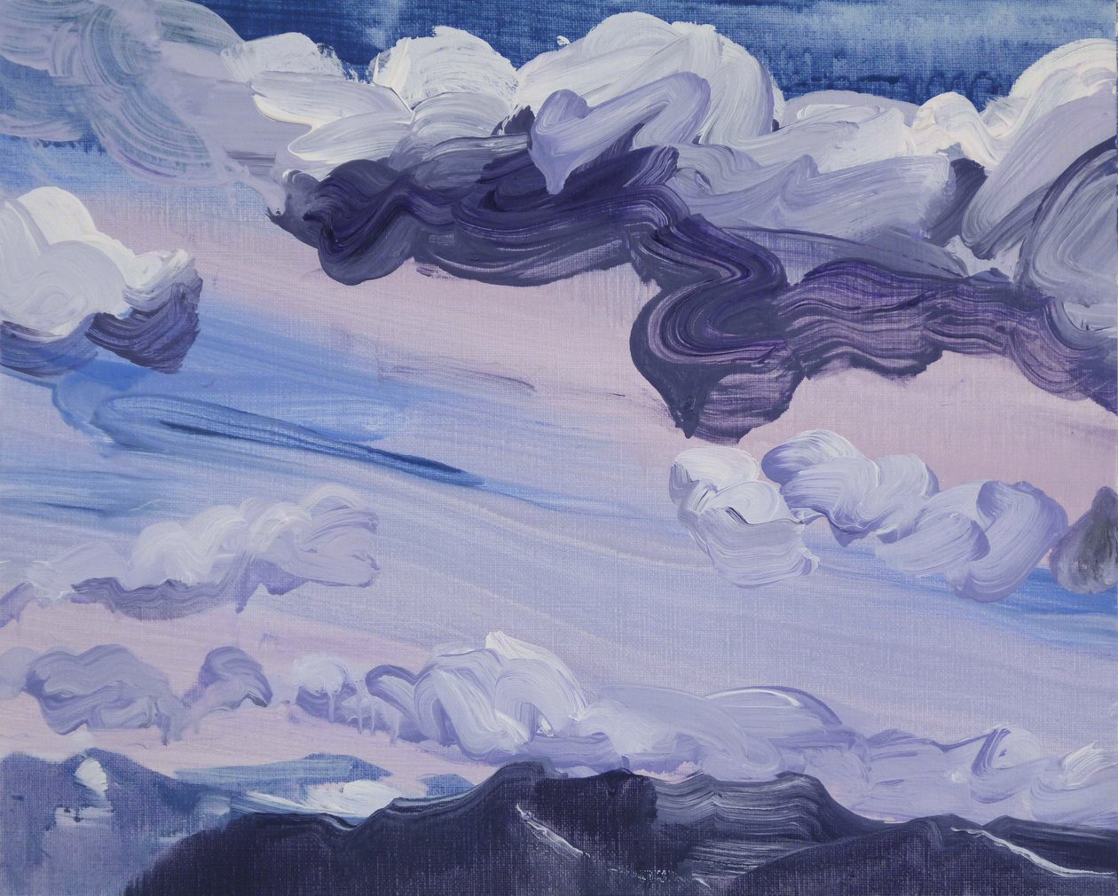 Leukerbad 3, 2012 (akryyli kankaalle) tekijältä Olivier Morel